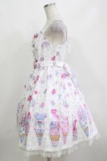 画像2: Angelic Pretty / Decoration Ice Creamジャンパースカート Free 白 H-26-10-24-014-AP-OP-NS-ZH (2)