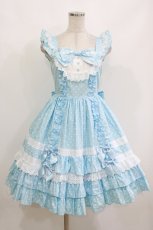画像1: Angelic Pretty / Sugarフリルジャンパースカート Free サックス H-26-10-24-022-AP-OP-NS-ZH (1)