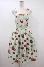 画像1: Emily Temple cute / Dear Strawberryノースリーブワンピース  ミント H-26-10-25-025-ET-OP-KB-ZH (1)