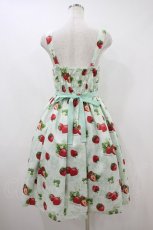 画像2: Emily Temple cute / Dear Strawberryノースリーブワンピース  ミント H-26-10-25-025-ET-OP-KB-ZH (2)
