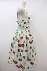 画像3: Emily Temple cute / Dear Strawberryノースリーブワンピース  ミント H-26-10-25-025-ET-OP-KB-ZH (3)