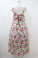 画像2: Jane Marple / Strawberry gardenのストラップドレス  白 H-26-10-25-028-JM-OP-KB-ZH (2)