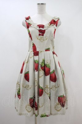 Preview of Creamy Strawberryノースリーブワンピース  ライトグレー