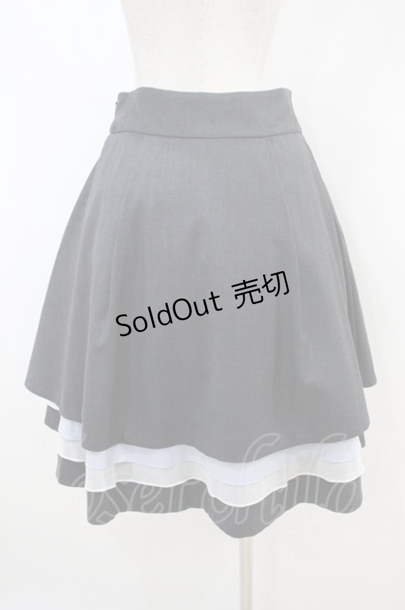 画像2: Jane Marple / Clear twillミルフィーユスカート M グレー H-26-10-25-039-JM-SK-AK-ZH (2)