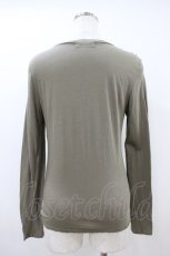 画像2: Jane Marple / スイスコットンkittenプリントのロングTシャツ M チャコール H-26-10-25-049-JM-TO-AK-ZH (2)