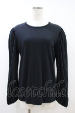 画像1: Jane Marple Dans Le Salon / Puffy sleeve pullover  ブラック H-26-10-25-051-JM-TO-KB-ZH (1)