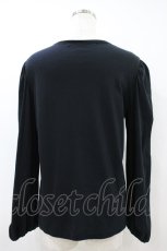 画像2: Jane Marple Dans Le Salon / Puffy sleeve pullover  ブラック H-26-10-25-051-JM-TO-KB-ZH (2)