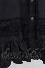 画像5: Ozz oneste / 薔薇刺繍ジャボ付きワンピース  黒 H-26-10-25-009-OO-OP-AK-ZH (5)
