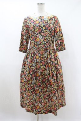 Preview of Heirloom Flower embroideryカラードレス M ブラック
