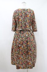 画像2: Jane Marple / Heirloom Flower embroideryカラードレス M ブラック H-26-10-25-011-JM-OP-AK-ZH (2)