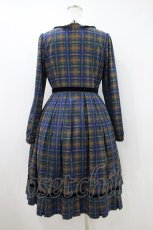 画像2: Emily Temple cute / Preppy Tartanワンピース M ネイビー H-26-10-25-012-ET-OP-AK-ZH (2)