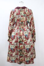 画像2: Perla nell' ostrica / ヴィンテージキャット襟付ワンピース  レッド H-26-10-25-013-LO-OP-AK-ZH (2)