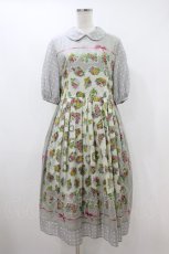 画像1: Jane Marple / Chromos bouquetのガーデンドレス M シルバーグレイ H-26-10-25-020-JM-OP-AK-ZH (1)