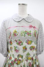 画像4: Jane Marple / Chromos bouquetのガーデンドレス M シルバーグレイ H-26-10-25-020-JM-OP-AK-ZH (4)