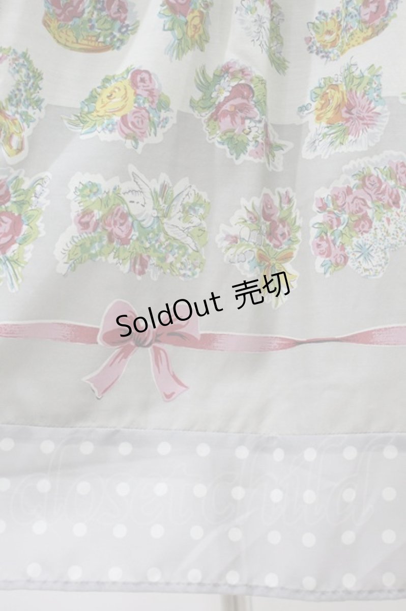 画像5: Jane Marple / Chromos bouquetのガーデンドレス M シルバーグレイ H-26-10-25-020-JM-OP-AK-ZH (5)