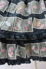 画像5: Emily Temple cute / Kitten Stamp Collectionロングワンピース  グリーン H-26-10-25-022-ET-OP-KB-ZH (5)