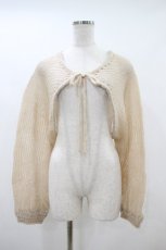 画像1: merry jenny / モヘヤライクニットボレロ Free ベージュ H-26-10-26-045-LO-TO-YZ-ZH (1)