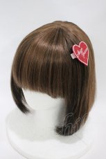 画像1: mezzo piano / ラメワッペンクリップ  レッド H-26-10-26-007-LO-AC-YZ-ZH (1)