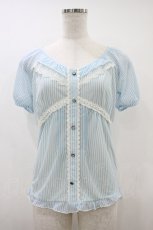 画像1: axes femme / ストライプトップス M サックス H-26-10-26-054-AX-TO-NS-ZH (1)