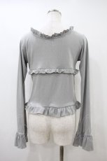 画像2: merry jenny / pointail frilly gather tops Free ブルー H-26-10-26-056-LO-TO-YZ-ZH (2)