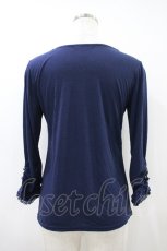 画像2: axes femme / ローズボタントップス M ネイビー H-26-10-26-059-AX-TO-NS-ZH (2)