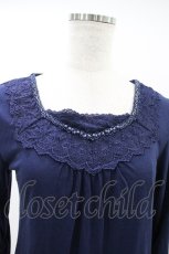画像3: axes femme / ローズボタントップス M ネイビー H-26-10-26-059-AX-TO-NS-ZH (3)
