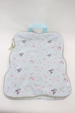 画像1: m petit by misako / AM*アッシュクポーチ  サックス H-26-10-26-015-LO-ZA-YZ-ZH (1)