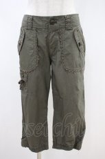 画像1: axes femme / レースアップパンツ M カーキ H-26-10-26-017-AX-PA-NS-ZH (1)