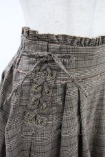 画像3: axes femme POETIQUE / レースアップデザインスカパン M ブラウン H-26-10-26-018-AX-PA-NS-ZH (3)