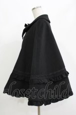 画像2: Chalmiere / フリルケープコート M ブラック H-26-10-27-026-AX-CO-YZ-ZH (2)