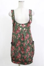 画像1: axes femme / 花柄ワンピース M ダークグリーン H-26-10-27-027-AX-BL-NS-ZH (1)