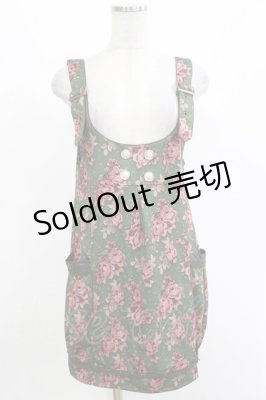 Preview of 花柄ワンピース M ダークグリーン