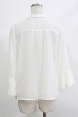 画像3: axes femme / 苺刺繍ボウタイブラウス Free オフ H-26-10-27-045-AX-BL-NS-ZH (3)