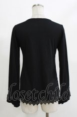 画像3: axes femme / 蝶レースフリルトップス M ブラック H-26-10-27-049-AX-TO-NS-ZH (3)