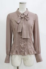 画像1: axes femme / バックレースアップブラウス Free モカ H-26-10-27-051-AX-BL-NS-ZH (1)