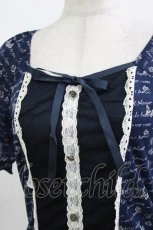 画像3: axes femme / ドットチュール切替トップス M ネイビー H-26-10-27-063-AX-TO-NS-ZH (3)