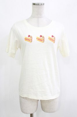 Preview of レトロスイーツプリントTシャツ Free Ivory