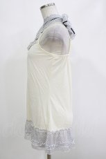 画像2: axes femme / ドットフリルキャミソール M 生成り H-26-10-27-067-AX-TO-NS-ZH (2)