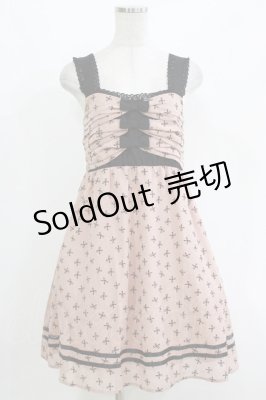Preview of ドットリボンワンピース M ピンクベージュ
