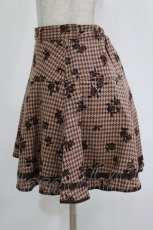 画像2: axes femme / ローズフロッキースカート M ブラウン H-26-10-27-024-AX-SK-NS-ZH (2)