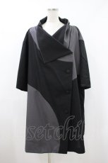 画像1: KUNIKUNI / 切替ジャケット  グレー×黒 H-26-10-28-060-HN-JA-AK-ZH (1)