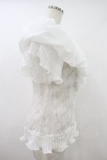 画像3: alice auaa / ネットプリントシフォンブラウス 3(約9号) 白 H-26-10-28-025-AA-BL-AK-ZH (3)