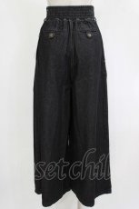 画像3: an another angelus / フロントan釦デニムワイドパンツ 0 BLACK H-26-10-29-034-CA-PA-NS-ZH (3)