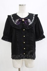 画像1: Amavel / Magical Cosmic Cosmetic 半袖ブラウス Free ブラック H-26-10-29-055-CA-BL-NS-ZH (1)