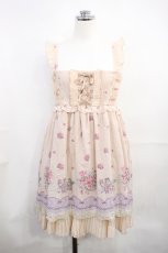 画像1: axes femme / ネコ花パネル柄ベアチュニック M ピンク H-26-10-29-1012-AX-OP-NS-ZH (1)