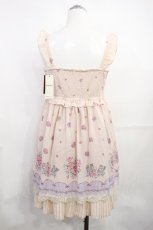 画像2: axes femme / ネコ花パネル柄ベアチュニック M ピンク H-26-10-29-1012-AX-OP-NS-ZH (2)