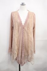 画像1: axes femme / レーシートッパーカーデ M アワピンク H-26-10-29-1033-AX-TO-NS-ZH (1)