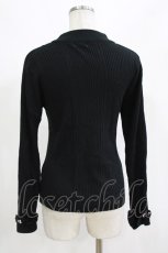 画像2: axes femme / バラボトルネックリブニットプルオーバー M ブラック H-26-10-29-070-AX-TO-NS-ZH (2)