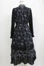 画像3: axes femme / フラワープリントレーシーワンピース M ブラック H-26-10-29-015-AX-OP-NS-ZH (3)