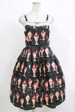 画像1: Emily Temple cute / BerryCherry Parfaitキャミソールワンピース M ブラック H-26-10-30-001-ET-OP-AK-ZH (1)